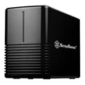 SilverStone/�V���o�[�X�g�[���@3.5�C���`SATA-HDD�~2��p USB3.0�ڑ� �O�t���P�[�X�@SST-DS321B