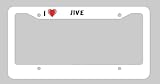  Custom License Plate with I Love Jive
