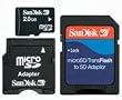 SanDisk microSD�J�[�h 2GB ���o�C���������[�L�b�g SDSDQ-2048