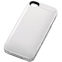 ELECOM iPhone 4S用ケース付バッテリー 1850mAh ホワイト DE-AP01L-1805WH