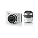 Nikon �f�W�^�����J���� Nikon 1 (�j�R������) J1 (�W�F�C����) �_�u���Y�[���L�b�g �z���C�gN1 J1WZ WH