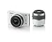 Nikon �f�W�^�����J���� Nikon 1 (�j�R������) J1 (�W�F�C����) �_�u���Y�[���L�b�g �z���C�gN1 J1WZ WH