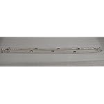 White metal alloy anklet.