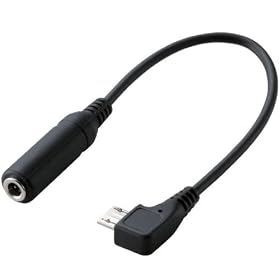 ELECOM �X�}�[�g�t�H���pmicroUSB�I�[�f�B�I�ϊ��A�_�v�^ �u���b�N MPA-MB353BK