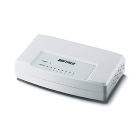 BUFFALO 10/100M�Ή� �X�C�b�`���OHub �z���C�g LSW3-TX-8EP/WH