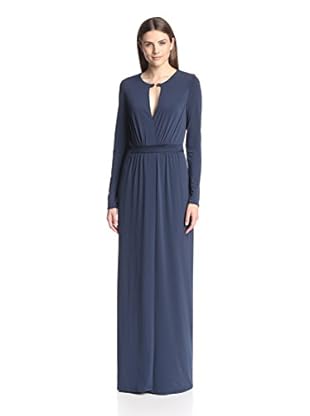 Halston Heritage Women's Jersey Gown with Slit Front