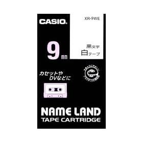 CASIO  �J�V�I �l�[�������h�e�[�v 9mm XR-9WE ���x�����C�^�[�p�J�Z�b�g