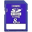 I-O DATA SDHC�������[�J�[�h 8GB �X�s�[�h�N���XClass4 SDH-F8G