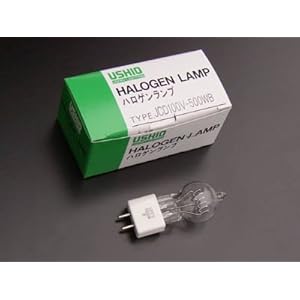 【クリックで詳細表示】JCD100V500WB ビデオライト用ハロゲンランプ ウシオ製 G6.35/15×19口金