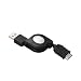 Elecom �g�ѓd�b�pUSB�[�d�P�[�u��/�������^�C�v FOMA/SoftBank 3G�Ή� MPA-RCFUSB/BK