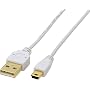 ELECOM �ɍ�USB�P�[�u�� A-miniB 0.3m �z���C�g USB-XM03WH