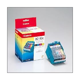 Canon BJ�J�[�g���b�W BC-33e �u���b�N�E�J���[ �w�b�h�E�C���N�Z�b�g