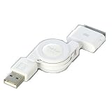  バッファローコクヨサプライ Arvel USB巻取ケーブル ATYPE: iPod専用コネクタ 0.8M 白 CIPOD23WH