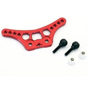 【クリックで詳細表示】アルミフロントダンパーステー (レッド) MBW015R