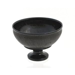 【クリックでお店のこの商品のページへ】名品をお手元に 現代の名工「石山人」作 石の台子碗 (立礼用茶碗)