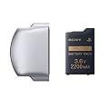 �o�b�e���[�p�b�N(2200mAh) PSP-2000/3000�V���[�Y�p�o�b�e���[�J�o�[(�~�X�e�B�b�N�E�V���o�[)�t��