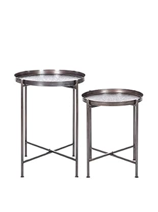 MODERN CONCEPT Beistelltisch 2 tlg. Set braun