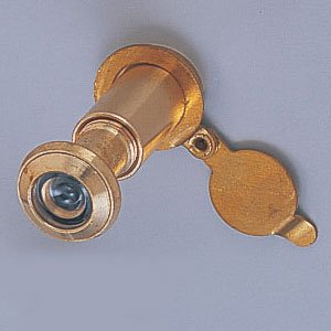 【クリックで詳細表示】広角空転式ドアスコープ160 ゴールド 2067