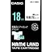 CASIO  �J�V�I �l�[�������h�e�[�v 18mm XR-118BK �z�]�ʃe�[�v