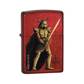 Kit Rae Fantasy Art "The Dark One" Zippo Lighter - Candy Apple Red 24282
