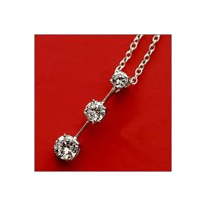 【クリックで詳細表示】シルバー925 3連ブリリアント ネックレス ジルコニア クリスタルカラー 銀 [ジュエリー] チェーン モチーフ ペンダント ゴールド【並行輸入品】
