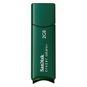 SanDisk USB�t���b�V���h���C�u cruzer colors+ 2GB Dark Green ReadyBoost�Ή� SDCZ23-002G-J65M