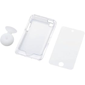 ELECOM 2010�N���� iPod touch�p �n�[�h�P�[�X(�t���ی�t�B�����A�X�^���h�A�N�Z�T���t��) �N���A AVA-T10PCCR