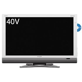 SHARP 40V�^ �u���[���C�����t���n�C�r�W�����t���e���r �z���C�g�n LC-40DX2-W