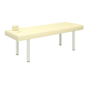 【クリックで詳細表示】TB-581 DXマッサージベッド 有孔フタ付DXベッド 幅70×長さ180×高さ60cm イエロー