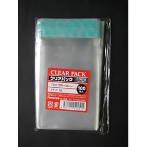 【クリックで詳細表示】クリアパック フタ付き TP7-10 70×100＋フタ30mm