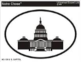  U. S. CAPITOL Oval Bumper Sticker