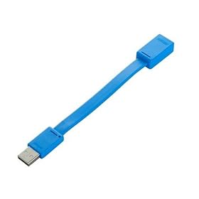BUFFALO USB�����P�[�u�� A�I�X:A���X �t���b�g�^�C�v 0.1m �u���[ BSUAAF201BL