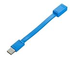 iBUFFALO USB�����P�[�u�� A�I�X:A���X �t���b�g�^�C�v 0.1m �u���[ BSUAAF201BL