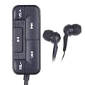 PSP3000/2000 Stereo Earphone with Microphone and Remote Control Black / PSP2000/3000�p�����R���t���C���z��