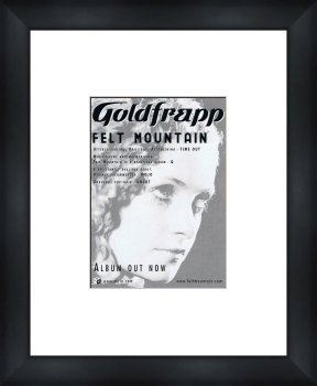  GOLDFRAPP Felt Mountain - Custom Framed Original Ad Reproduction encadrée