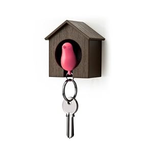 【クリックで詳細表示】Qualy Sparrow Key Ring クオリー スパローキーリング [ キーリング 笛 ] ブラウン/ピンク《090004PI》