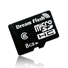 DreamFlash microSDHC 8GB ���S�h���}�C�N��SD CLASS6 SD�ϊ��A�_�v�^�[�t �A�r���e�B�[�N���G�C�g �y�o���N�i�z