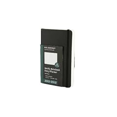 Moleskine 2012 18 Month Weekly Notebook Planner Black Soft Cover Pocket