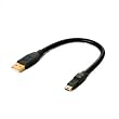 iBUFFALO Arvel USB�O�[�X�P�[�u�� A-�~�jB 15CM �u���b�N AUGM15BK