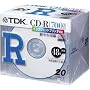 TDK CD-R�f�[�^�p700MB 48�{���z���C�g�v�����^�u�� 5mm���P�[�X����20���p�b�N [CD-R80TWX20S]