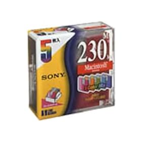 �\�j�[ 3.5�^MO���f�B�A 230MB Macintosh�Ή� 5���p�b�N �J���[Mix 5EDM230CBMX