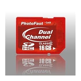 PhotoFast DualCore SDHC 16GB Class6 1�N�ۏ؁E���{��u���X�^�[�p�b�P�[�W PF-DDRSDHC16GB