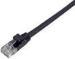 ELECOM LAN�P�[�u�� CAT6 Gigabit �v���e�N�^�t�� 1m �u���b�N LD-GP/BK1