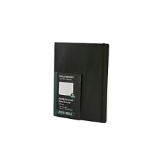 Moleskine 2012 18 Month Weekly Notebook Planner Black Soft Cover X-Large
