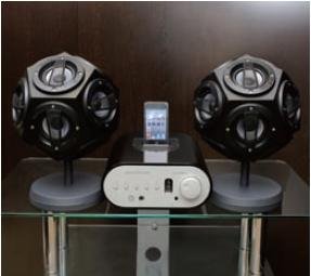 MusicBox iPod�^��ǃA���v�t��3D-08�V�X�e�� 12�ʑ̃X�s�[�J�[(���U�[�u���b�N�j/���u���X�^���h