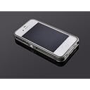 alumania iPhone4S/4用　(ガンメタ)アルミフレーム【Breeze LINE】