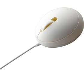 ELECOM EGG MOUSE MINI 3�{�^�� ���w�� �z���C�g M-EG2URWH