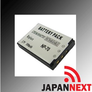【クリックで詳細表示】CASIONP-70対応バッテリーEXILIM ZOOM EX-Z150-Z250の【JAPANNEXT】 保障付(JN-BAT)