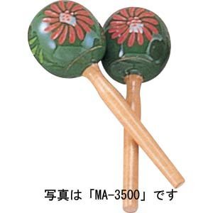【クリックで詳細表示】マックストーン マラカス(緑)(2本1組)MARACAS MA-4000-GRE