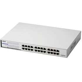 Logitec �M�K�r�b�g�C�[�T�Ή��X�C�b�`���O�n�u/24�|�[�g LAN-GSW24P/MA